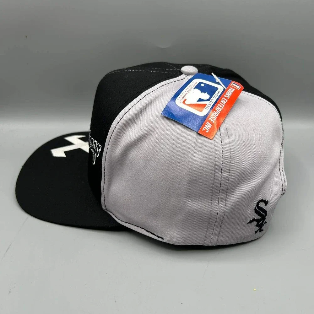 Vintage Chicago White Sox MLB Hat Men Twins Enterprise Snap Back Cap New